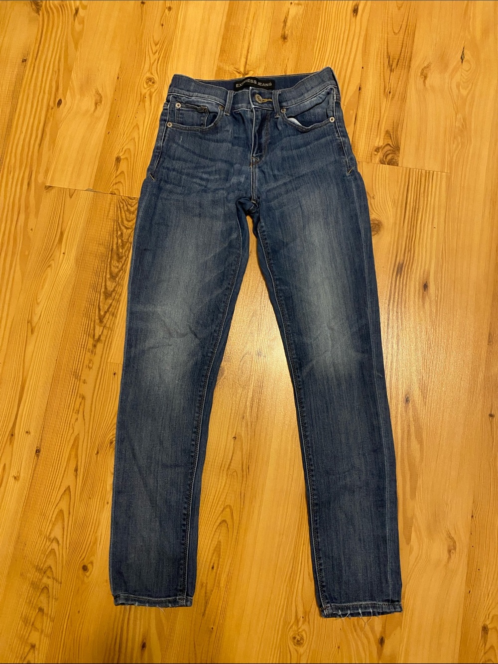 Express Slim Jeans in Dark Blue Wash